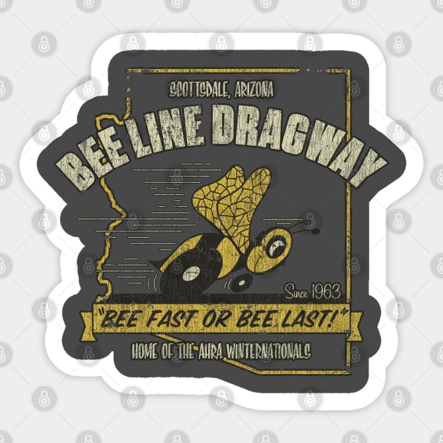 Bee Line Dragway Vintage Arizona Drag Racing Sticker by JCD666